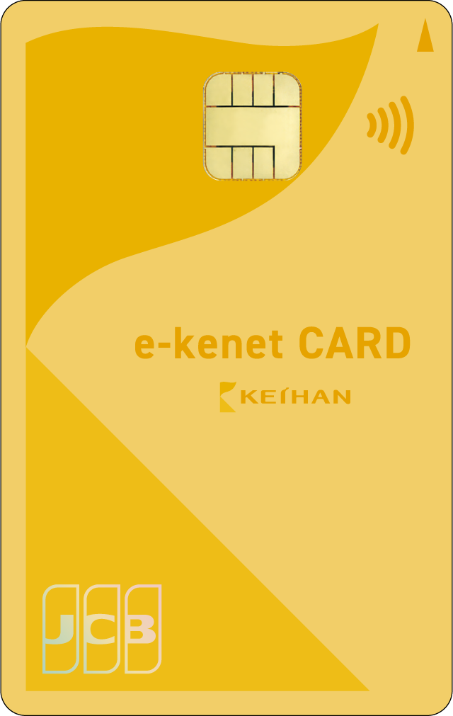 e-kenet JCBカード（ゴールド）の写真です