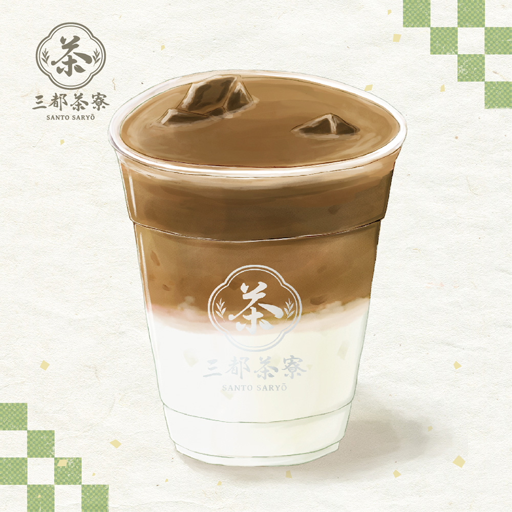 お濃い　焙じ茶ラテ（アイス・ホット）
