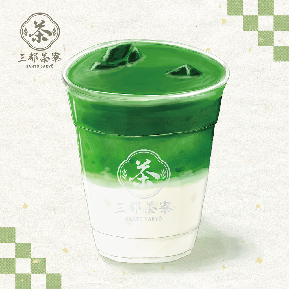 お濃い　抹茶ラテ（アイス・ホット）